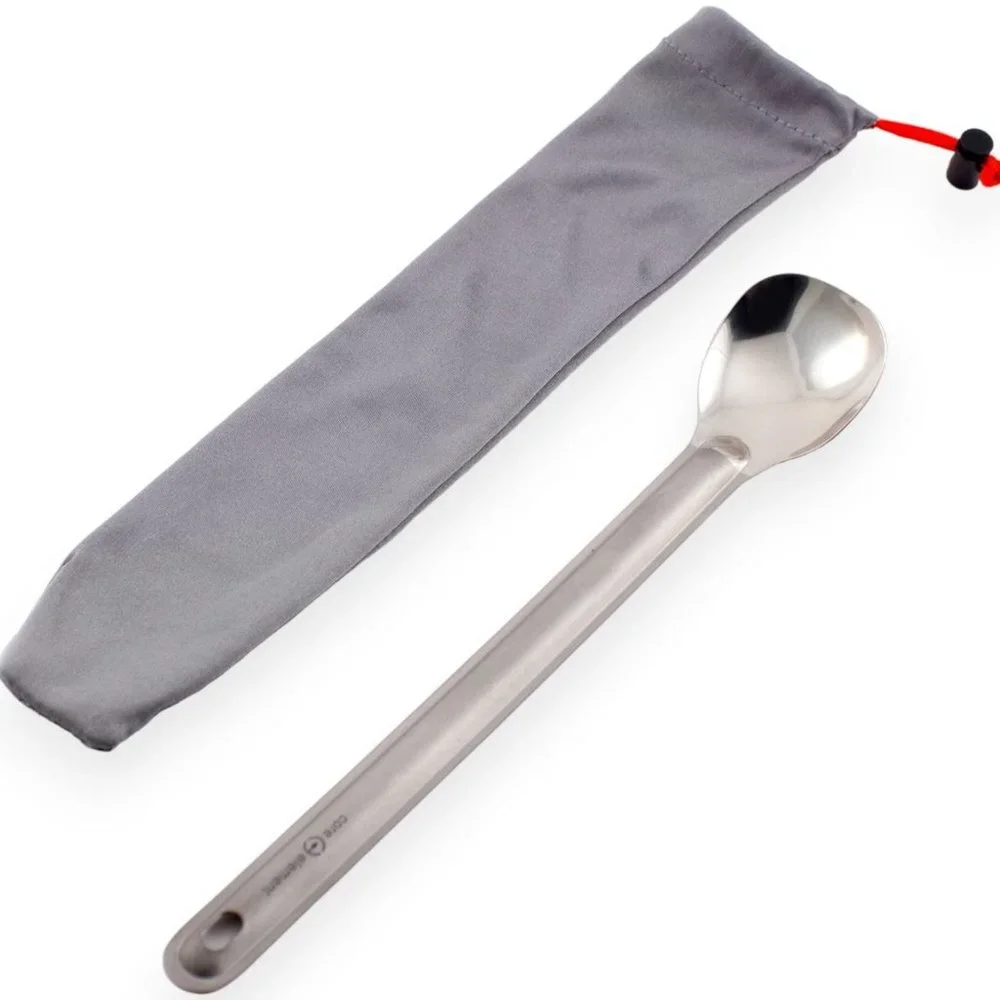 4-PACK Core Element 100%‎ Titanium Long Handle Spoon Ultralight Backpacking